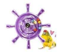 Genérico Parakeet Toys | Colorful Interactive Rotating Small Wheel Rattle | Cage Parrot Spinner Toy | For Cockatiels Budgies Conures Lorikeets Parrot Play Engagement