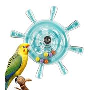 Genérico Parakeet Toys | Colorful Interactive Rotating Small Wheel Rattle | Cage Parrot Spinner Toy | for Cockatiels Budgies Conures Lorikeets Parrot Play Engagement
