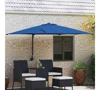 Genérico Parasol de jardín Azul y Negro 248.5 x 247.5 x 160 cm,Casa y jardín,Jardín,Artículos de Exterior,Sombrillas,Azul,9.7 KG,42003242
