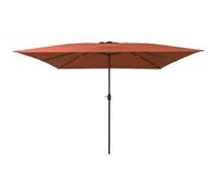 Genérico Parasol de jardín Rojo y Negro 295 x 295 x 245 cm,Casa y jardín,Jardín,Artículos de Exterior,Sombrillas,Rojo,8.1 KG,42003657