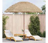 Genérico Parasol de Playa Marrón Ø 265 x 267 cm Acero,Casa y jardín,Jardín,Artículos de Exterior,Sombrillas,Beige,5.35 KG,42006675