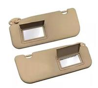 Genérico Parasol Delantero Izquierdo/derecho Para Coche Con Espejo De Maquillaje Repuesto Para Vios Para Yaris (2014-2020)(1Beige,One pair)