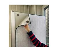 Genérico Parasol magnético con Ventosa para frigoríficos y congeladores, lámina Aislante para Ventanas de máquinas de Helados, Borde Negro, 50x170cm - Barrera Solar para Cocina