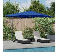 Genérico Parasol Roma Azul 286 x 285 x 270 cm Aluminio y poliéster,Casa y jardín,Jardín,Artículos de Exterior,Sombrillas,Azul,23.13 KG,42003356