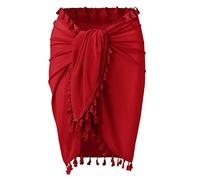 Genérico Pareo de Playa para Mujer,Envolvente Verano Pareos Grandes Pañuelo Bikini Ajustable Vacaciones Piscina Minifalda Sexy Ajustada días Sol Intenso