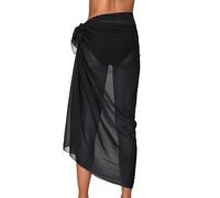 Genérico Pareos Playa Mujer Cortos,Pareo De Playa para Mujer Se Puede Usar sobre Un Traje De BañO Talla úNica Color Negro