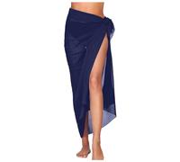 Genérico Pareos Playa Mujer Cortos,Pareo De Playa para Mujer Se Puede Usar sobre Un Traje De BañO Talla úNica Color Negro