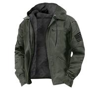 Genérico Parka Hombre Gabardina Hombre Vento Ligera Chaquetones Running Chaqueta Trabajo Termico Pana Casual Entretiempo Casacos SnowboardBlack Friday 2025 Ropa 2#Verde Militar L