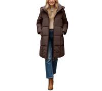 Genérico parkas mujer invierno Abrigo Mujer Invierno Chaqueta Con Cremallera De Piel Sintética Cálido Larga Plumifero Cortavientos Con Bolsillos Parkas Impermeable chaquetas