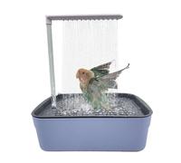 Genérico Parrot Automatic Bathtub with Shower - Bird Bath Shower Fountain | Grooming Tub Cage Fountain | USB Powered, For Conures Lovebirds African Grey Cockatiel Parakeets