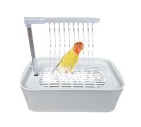 Genérico Parrot Bath, Electric Bird Bath for Parrots & Pet Birds Made of Durable ABS, 12.99x8.66x10.24 Inches, Interactive Shower with USB Port for Daily Care, Play & Hygiene, Ideal