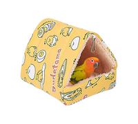 Generico Parrot Cave Nest, Cotton Bird Tent, 5.91x5.91x5.51 Inches Winter Warm Snuggle Cabin, Soft Stuffed Hideaway Shelter, Resting Spot for Parakeet, Cockatiel, Budgies, Small Birds