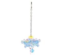 Generico Parrot Color Bead Toy Boredom Breaker - PC 8 x 8 x 3 cm 65 g Rope 20 cm - Hanging Chew Windmill Bird Toys For Cage - Self Play Interactive Parakeet Accessory