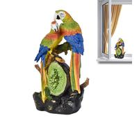Genérico Parrot Decor - Great Green Macaw Sculpture Resin for Landscaping | Hand Painted Finish with UV Resistant Coating & Lifelike Texture for Branches, Porches, Gazebos and Flower Beds