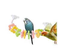 Genérico Parrot Perch - Colorful Petal Design Parrot Chewing Toys | Cockatoo Perch | Bird Chewing Toy with Colorful Petal Design For Lovebirds Parakeets Conures Cockatiels Budgies Lovebirds Finches