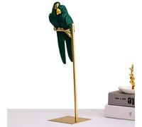 Genérico Parrot Statue Ornament - 3.94 * 2.76 * 14.96in Couple Parrot Resin Figurines | Parrots Bird Statue Ornaments | Resin Couple Macaw Birds Decor | Parrots Ornament Decorative Animal Figurine