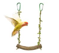 Genérico Parrot Swing Toys - Bird Cage Accessories, Swing Perch Parakeet Swings Birds Toy, Parrot Swings Bird Cage Toys Accessories, Perch Stands For Parakeets, Cockatiels, Finches, Pet Supplies