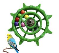 Genérico Parrot Toys - Funny Rotating Chew Pet Supplies, Windmill Toy Bird Cage Accessories, Natural Wood Chewing Spinner For Lovebird Cockatiel | Enrichment Activity For Myna Pigeon Sparrow Parakeet