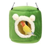 Generico Parrot Warm Nest - Flannel Cotton 20 x 19 x 19 cm | Insulated Hanging Bird Nest with 3 Hooks | Winter Warmer for Parrots Budgies Sugar Gliders Pearl Birds for Cage And Aviary Use