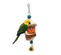 Genérico Parrots Chewing Toys, Hangable Parakeet Supplies, 5.91x1.57in Bite Toys for Parrots, Cockatiels Conures Love Birds, Interactive Bird Chew Accessories, Fun Playthings for Finches