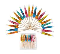 Genérico Party Drink Decor - Cocktail Umbrellas for Bar | Decorative Fruit Toothpicks, Colorful Cupcake Accent, Wedding Birthday Utility, Holiday Snack Sandwich Accessory, Appetizer Garnish
