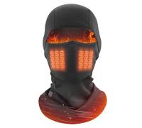Genérico Pasamontañas Calefactable - Gorro Y Cuello Invierno | Balaclava para Hombre Mujer | 3 Velocidades Ajustables, Cortaviento Cara Y Cuello | Ciclismo, Moto, Viaje, Running