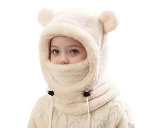 Genérico Pasamontañas Térmico de Invierno Niños, Multifuncional Balaclava Prueba de Viento Cálido Máscara de Esquí, Cute Animal Gorro Forro Polar con Calentador de Cuello para Niños Niñas 3-10 Años