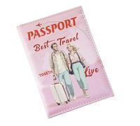 Genérico Passport Holder for Travel - Impermeable UV-Printed Design, Document Protector | Travel Wallet Card Holder | Boarding Pass Accessories Couples Study Kids Family Men Abroad Document Organizer