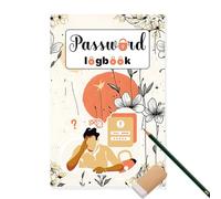 Genérico Password Book, Website Address Notebook, Compact Login Organizer with Alphabetical Tabs, Internet Account Keeper Journal for Safe Record Storage, Portable Tracker for Home Use