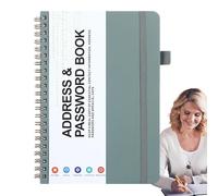 Genérico Password Book with Alphabetical Tabs, Portable secret Organizer Notebook, 59x0.71in Secure Password Keeper, Organized Storage Solution for Home and Meeting Room