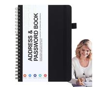 Genérico Password Book with Alphabetical Tabs, Portable secret Organizer Notebook, 59x0.71in Secure Password Keeper, Organized Storage Solution for Home and Meeting Room