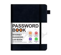 Genérico Password Book With Alphabetical Tabs, Website Password Organizer Book, Pocket Address Log Notebook For Account Details, Website Logins, Important Contacts