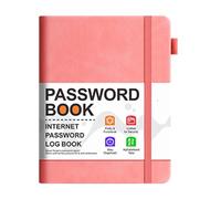 Genérico Password Book With Alphabetical Tabs, Website Password Organizer Book, Pocket Address Log Notebook For Account Details, Website Logins, Important Contacts