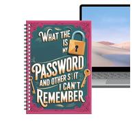 Generico Passwort Notizbuch | Spiralgebundenes Passwort Journal | Sicherer Paswort Organizer Für Zuhause, Büro Und Schule | Paswort Planer Für Senioren, Frauen Und Männer