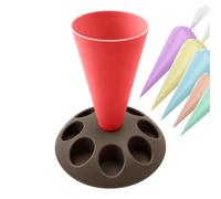 Genérico Pastry Holder - 21x19x10cm Piping Stand | Baking Rack, Silicone Non Slip Pastry Bag Holder Detachable Organizer Baking Tool Rack For Cupcake Decorating Dessert Making Home Bakery Kitchen Use
