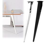 Genérico Pata De Mesa Cuadrada Ajustable, Patas De Soporte Repuesto De Metal Resistente Mesa Auxiliar con Tornillos, para Mesa De Centro, Armario O Tocador(Blanca,72.5cm(4pcs))