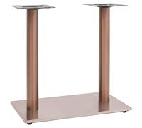 Genérico Pata de Mesa de bistró Acero Inoxidable latón 70x40x72 cm,Patas para mesas-325444