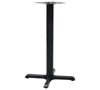 Genérico Pata de Mesa de bistró Negra 56x56x72 cm de Hierro Fundido,Patas para mesas-325429