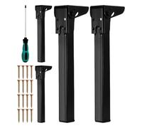 Generico Patas ajustables para mesa plegables, repuesto para patas de mesa de camping, patas móviles con protección de suelo para muebles, sofás, armarios