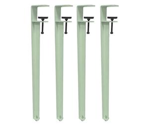 Genérico Patas de Mesa metálicas Ajustables para Mesa de Centro DIY, Patas con Abrazadera en Forma de F con Almohadilla Protectora y Llave Allen, Patas de Muebles de Hierro para Escritorio