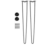 Genérico Patas De Mesa Metálicas,Juego de 2 Patas Altas para Muebles | Base De Soporte Reforzada para Muebles De Cocina Sofá Y Cómoda