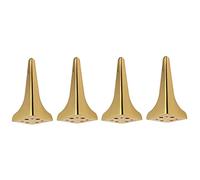 Genérico Patas de Mesa x4, Patas de Cama, Patas de sofá, pies de Muebles Modernos, Resistentes, pies de Metal con Alfombrillas Antideslizantes, Superficie lisa/dorado/23 cm/9 Pulgadas