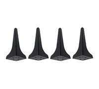 Genérico Patas de Mesa x4, Patas de Cama, Patas de sofá, pies de Muebles Modernos, Resistentes, pies de Metal con Almohadillas Antideslizantes, Superficie lisa/negro/23 cm/9 Pulgadas