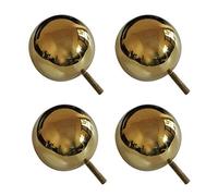 Genérico Patas de Metal para Muebles, Patas para sofá, Redondas de 12 Pulgadas con Bola Hueca Dorada, Soportes para Mesa de Centro/Mueble de baño (Paquete de 4).