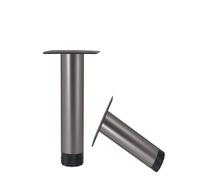 Genérico Patas de Muebles de Metal Engrosado: Patas de sofá Resistentes, Patas de Soporte for TV, Patas de Mesa de Centro, elevadores de Cama, gabinete for Soporte(Gray 2,130 millimeters/5.1 Inch)