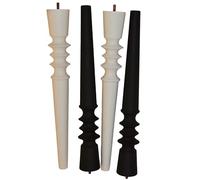 Genérico Patas De Repuesto De Madera Maciza para Recibidor, Pasillo, Consola, Mesa, Sofá, Estante Abierto, Montaje Mínimo(Black-b,60x6.5cm/23.6x2.6in)