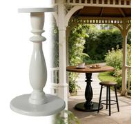Genérico Patas De Repuesto para Mesas Auxiliares con Pedestal, Patas De Madera Maciza De Caucho Sin Pintar, Pies De Recambio para Patio, Hogar, Restaurante, Cafetería Y Casa(Cream)