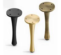 Genérico Patas De Repuesto Sofá De Estilo Moderno | Pies Ajustables para Sofá | Patas Soporte Silla | para Tocador, Cama, Armario, Mesa, Otomana Y Armario(Champán,10cm)