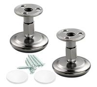 Genérico Patas De Soporte para Muebles Altura Ajustable | Pies Metal para Gabinetes con Tornillos Montaje para Sillas, Camas, Sofás, Cómodas Patas De Repuesto(Gray,5.2cm)