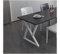 Genérico Patas Metálicas para Mesa De Escritorio, Altura 62/72 Cm, Patas De Banco Resistentes con Patas Niveladoras Ajustables, Juego De 2(Blanca,30x62cm/11.8x24.4in)